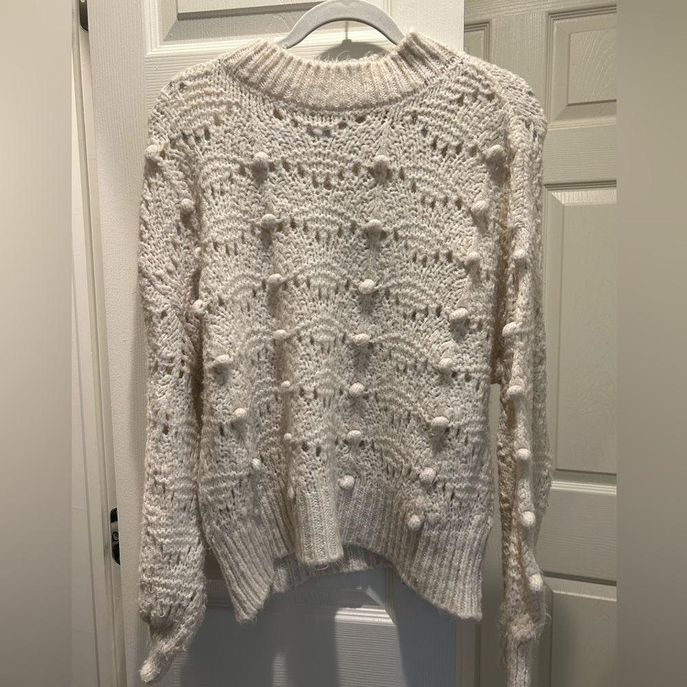 Mango Bobble Cream Sweater
